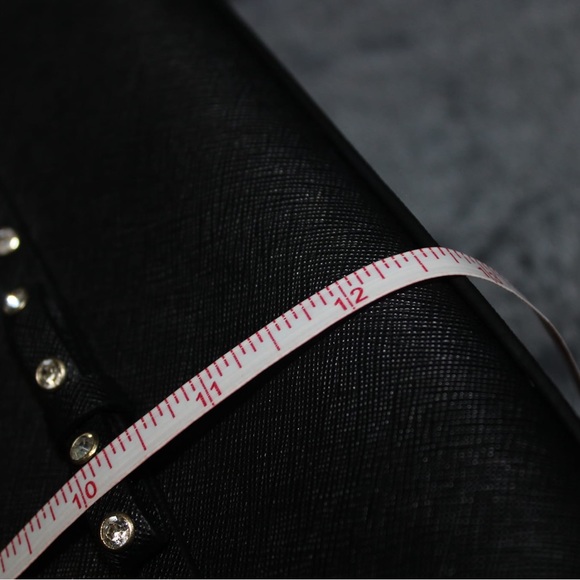 ✨HP ♠️Kate Spade Saffiano Leather Laurel Way Jeweled Bow Hadlee Satchel - Picture 9 of 12